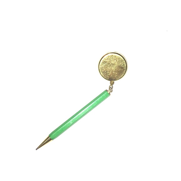 Vintage Jewelry - VTG • Retractable Pencil Brooch •